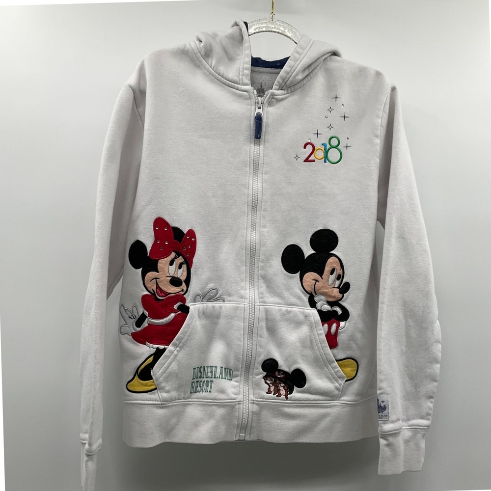 Disney Parks Hoodie Mickey Minnie 2018 XL Kidcore Whimsical Disneyland Resort